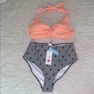 High waisted CupShe bikini
